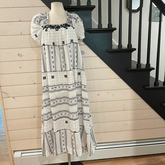 045  Free People Jamie Embroidered Maxi Dress NWOT Size XS - Picture 6 of 15